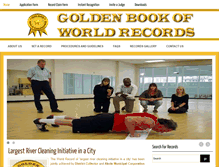 Tablet Screenshot of goldenbookofrecords.com